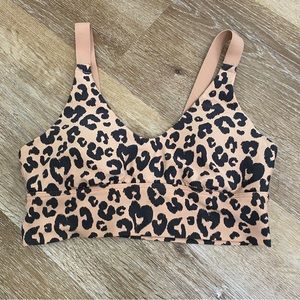 Leopard Aerie sports bra